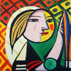 Picasso's in Stitches</br>24" x 30"